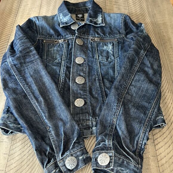 Thomas Wylde Designer π©βπ¨ Diamond π π Denim Jacket Unique Buttonsβand Zips! - Picture 14 of 17